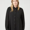 Marina Rinaldi Tunique en toile de pure laine NOIR Online