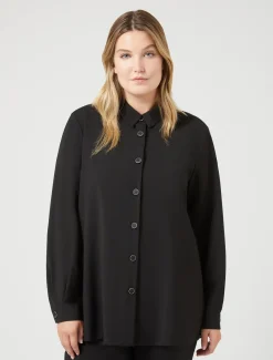Marina Rinaldi Tunique en toile de pure laine NOIR Online