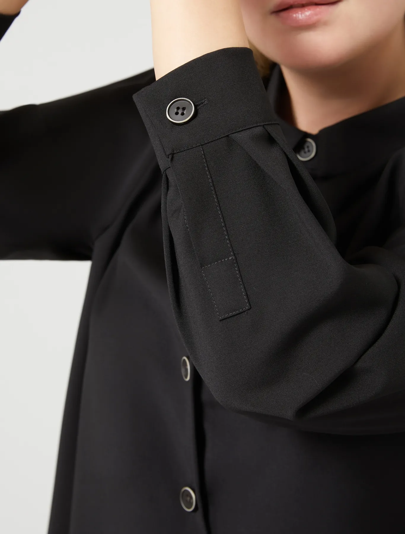 Marina Rinaldi Tunique en toile de pure laine NOIR Online