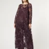 Marina Rinaldi Tunique longue en tulle avec broderies BORDEAUX Outlet