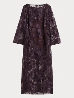 Marina Rinaldi Tunique longue en tulle avec broderies BORDEAUX Outlet