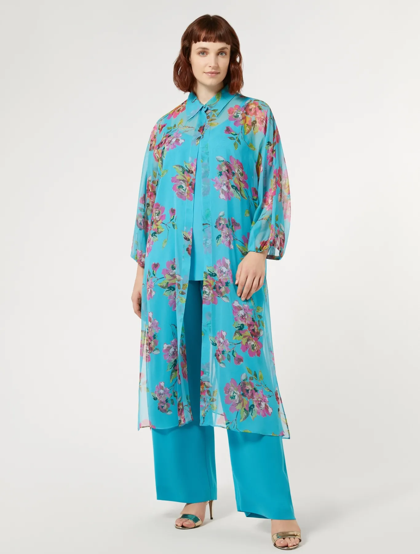 Marina Rinaldi Tunique longue et haut TURQUOISE Sale
