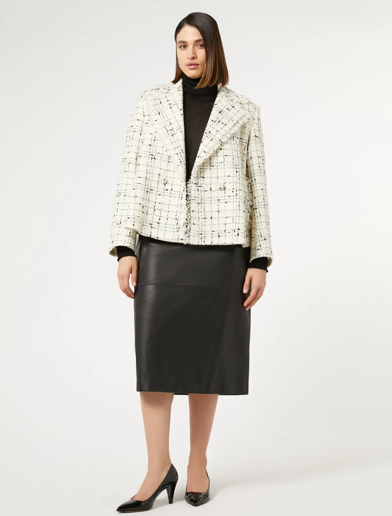 Marina Rinaldi Veste blazer à carreaux BLANC Sale