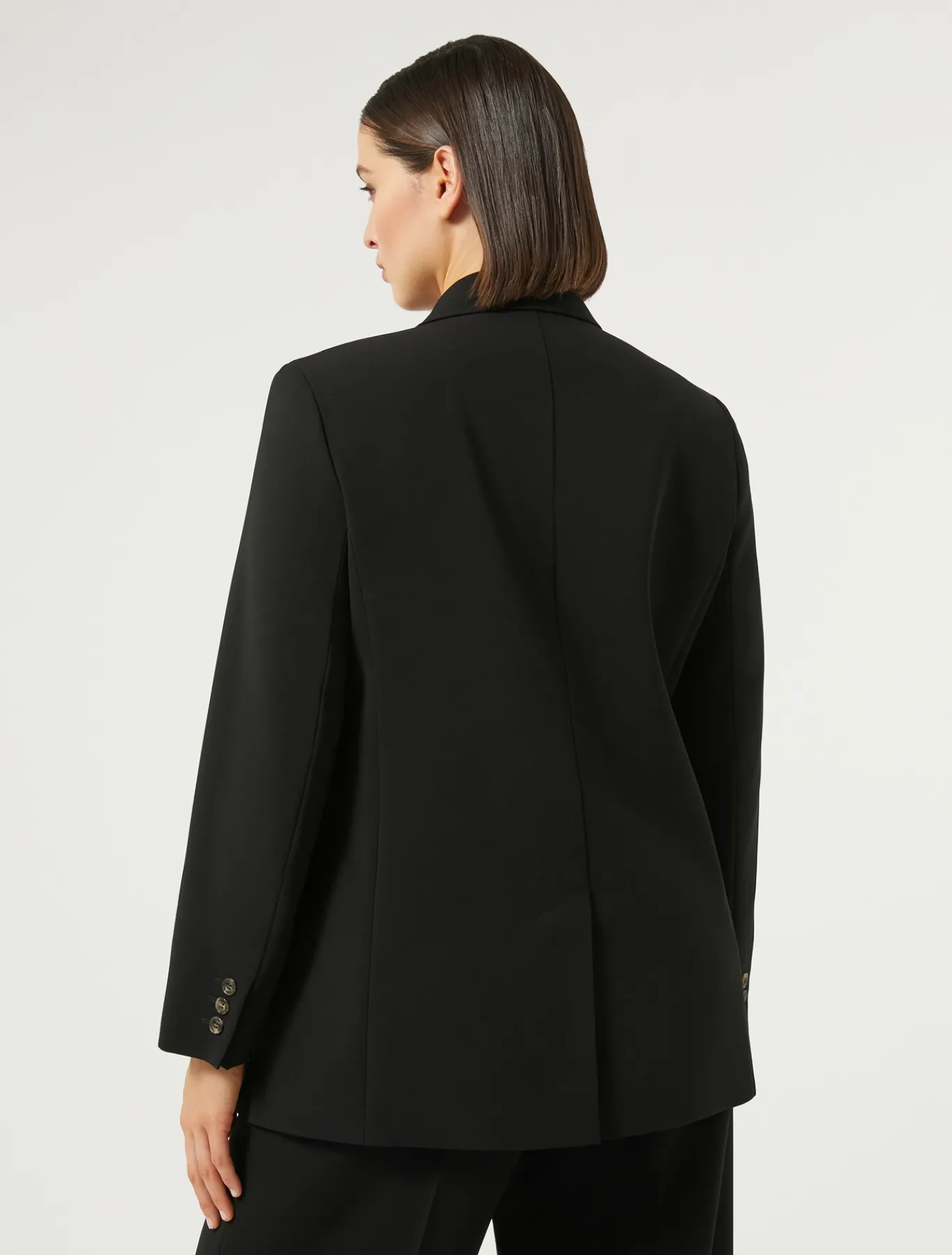 Marina Rinaldi Veste blazer à double boutonnage en cady NOIR Online