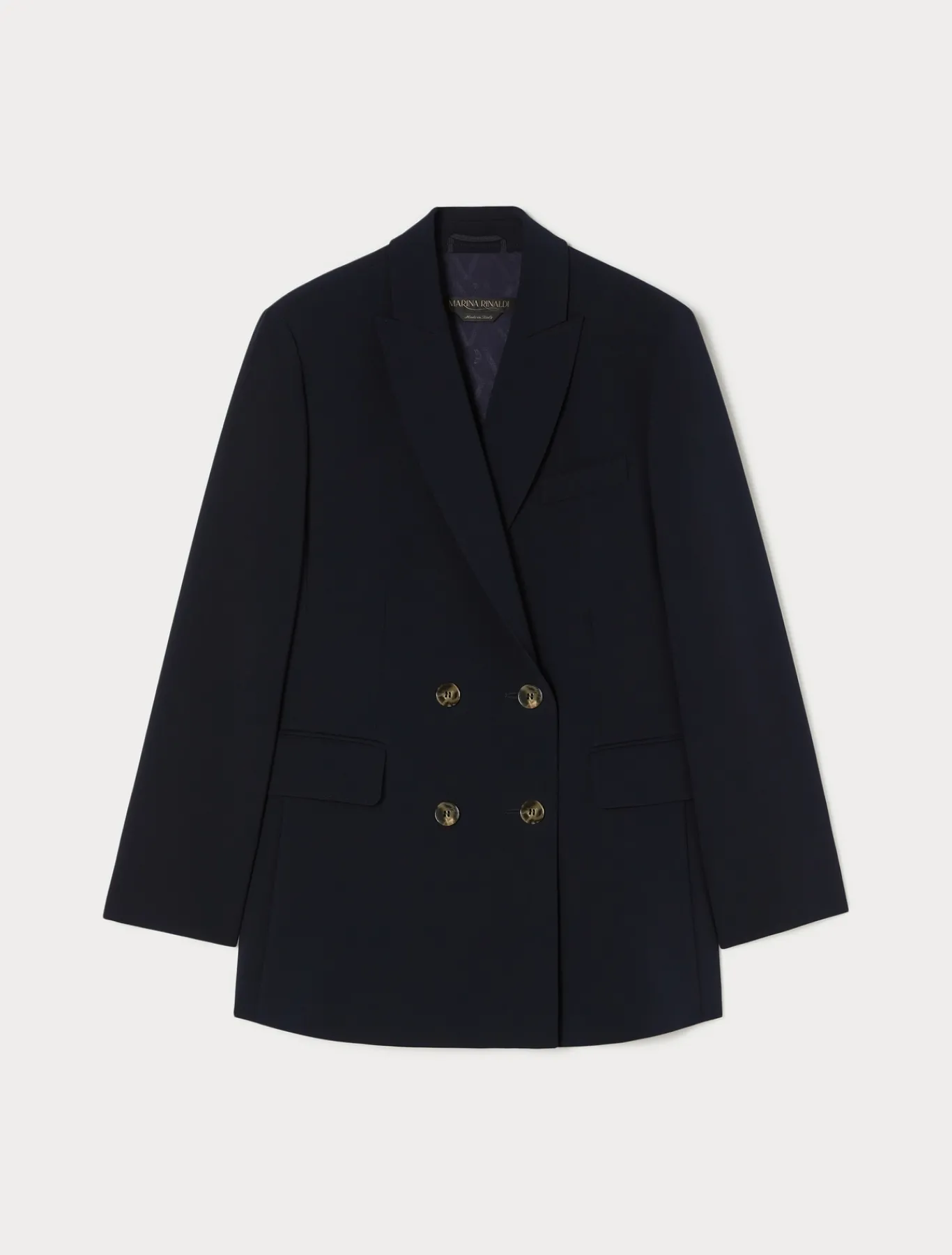 Marina Rinaldi Veste blazer à double boutonnage en cady BLEUNUIT Fashion