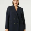 Marina Rinaldi Veste blazer en cady triacétate BLEUNUIT Clearance