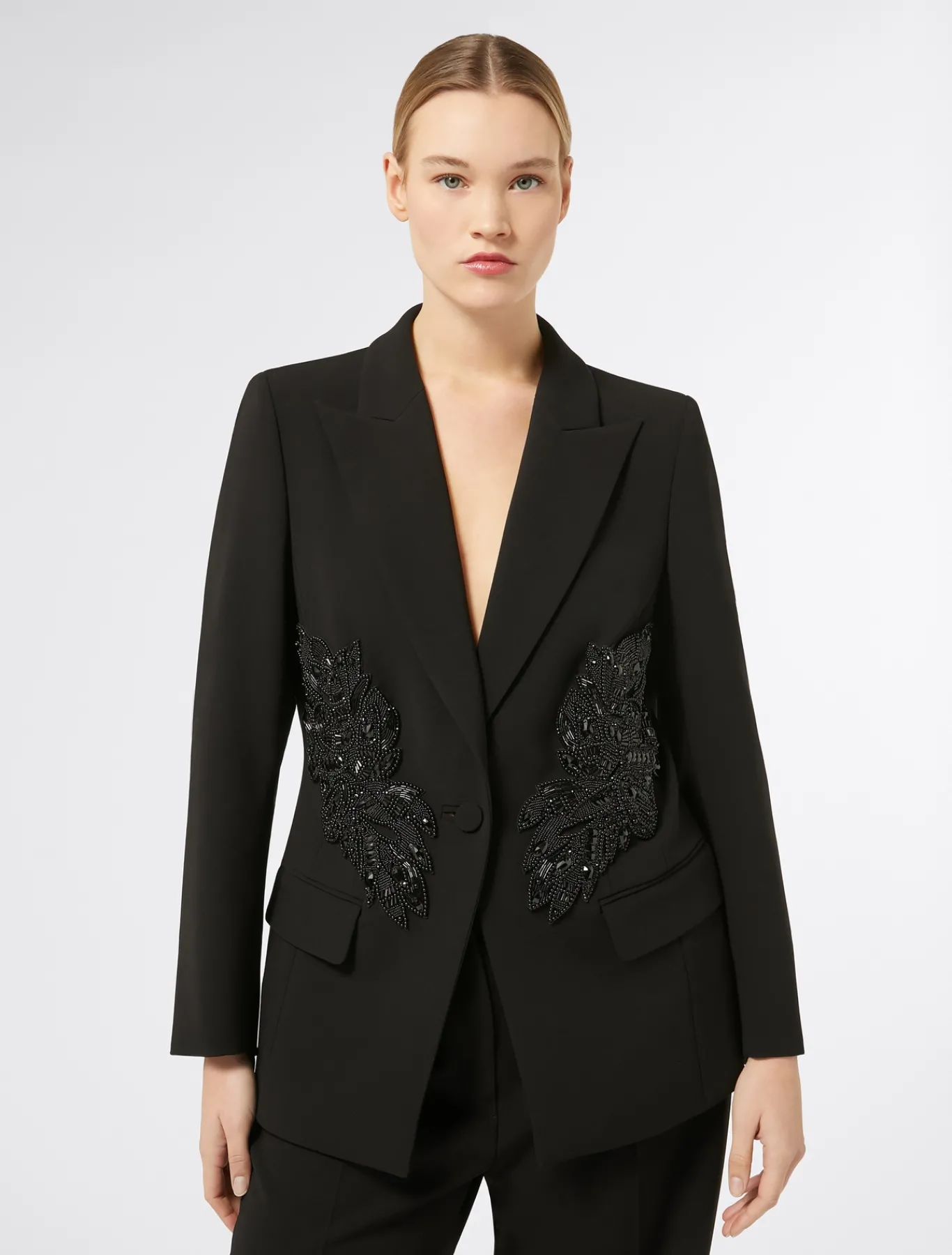 Marina Rinaldi Veste blazer en cady triacétate NOIR New