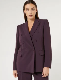 Marina Rinaldi Veste blazer en cady triacétate BORDEAUX Best