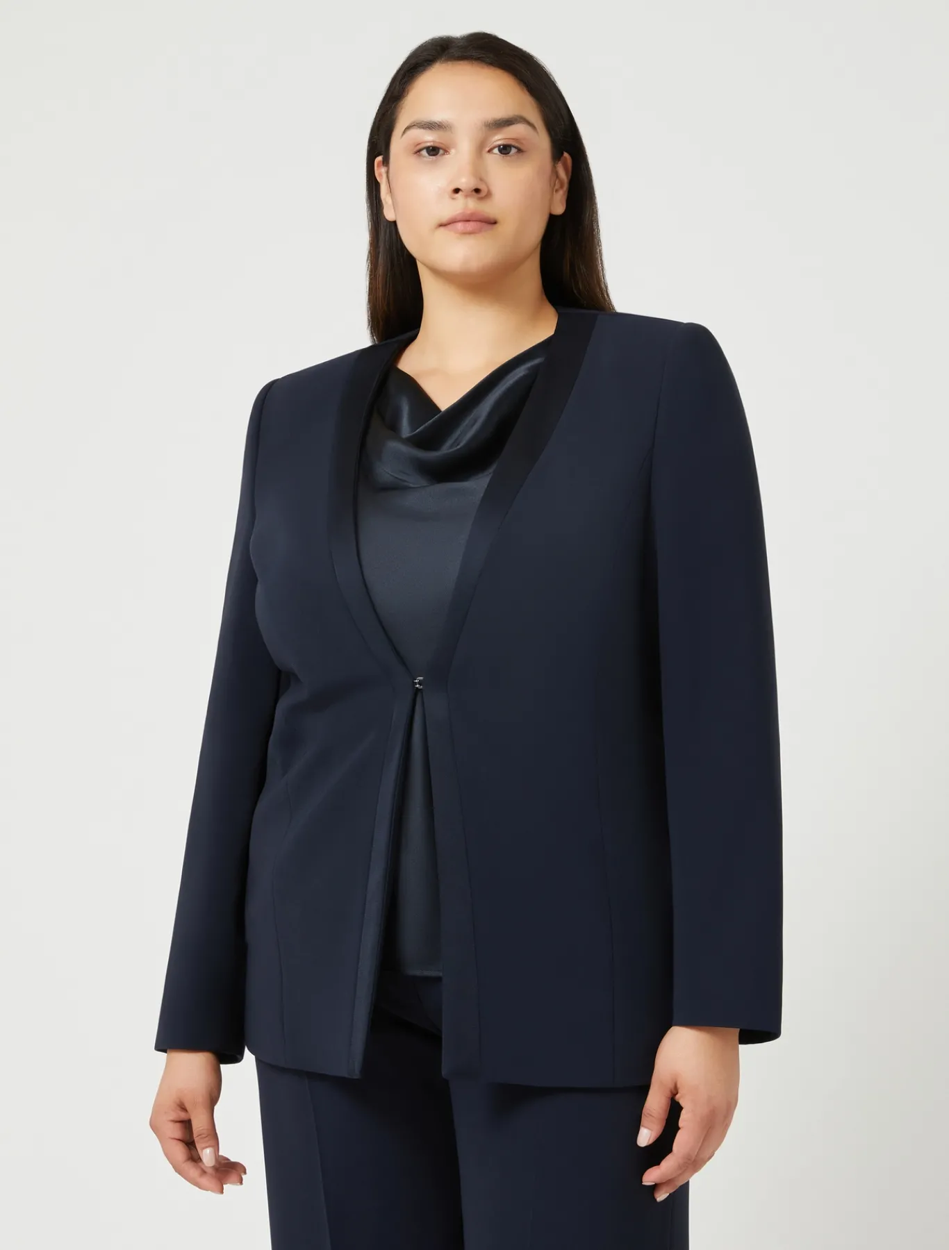 Marina Rinaldi Veste blazer en cady triacétate BLEUNUIT Sale