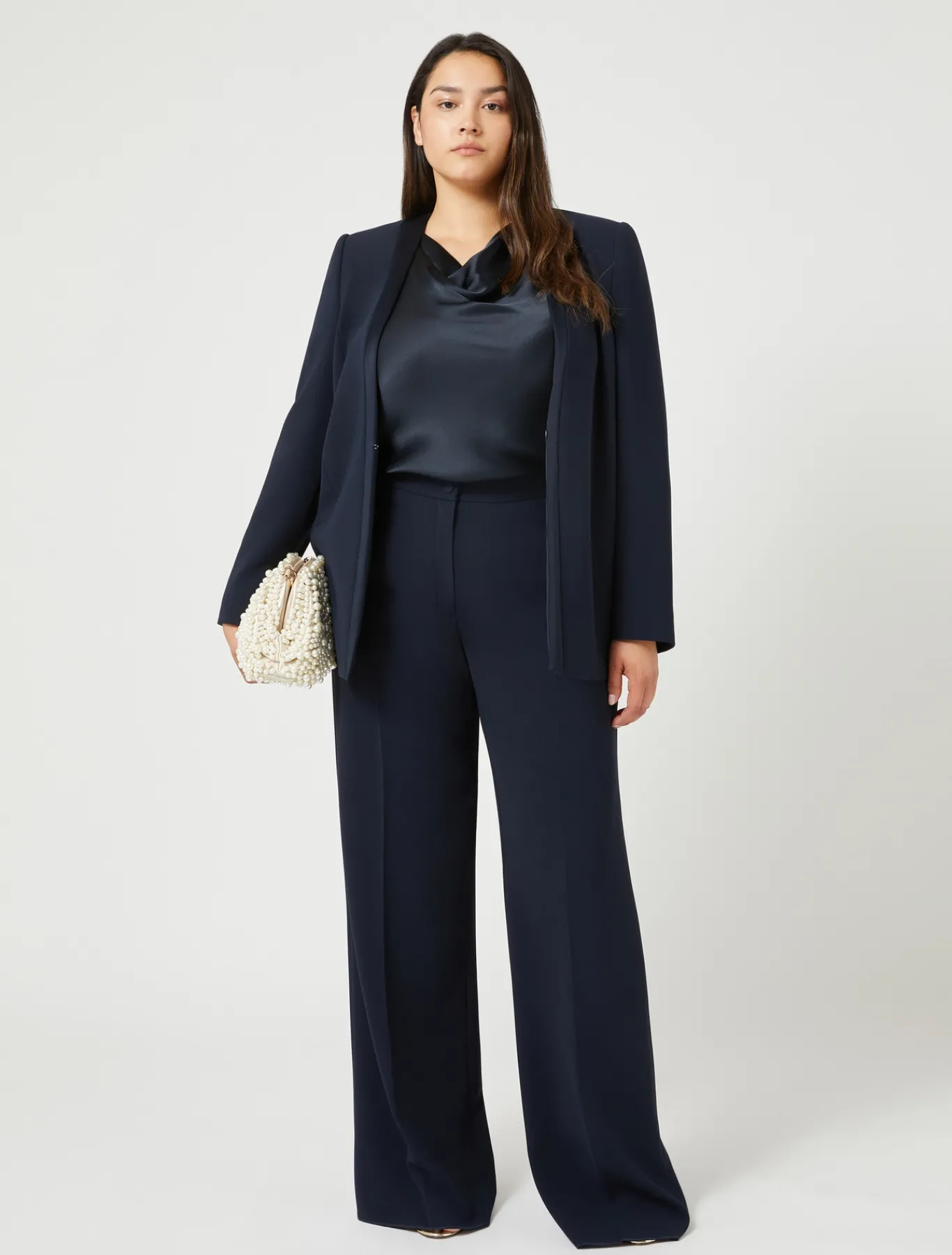Marina Rinaldi Veste blazer en cady triacétate BLEUNUIT Sale