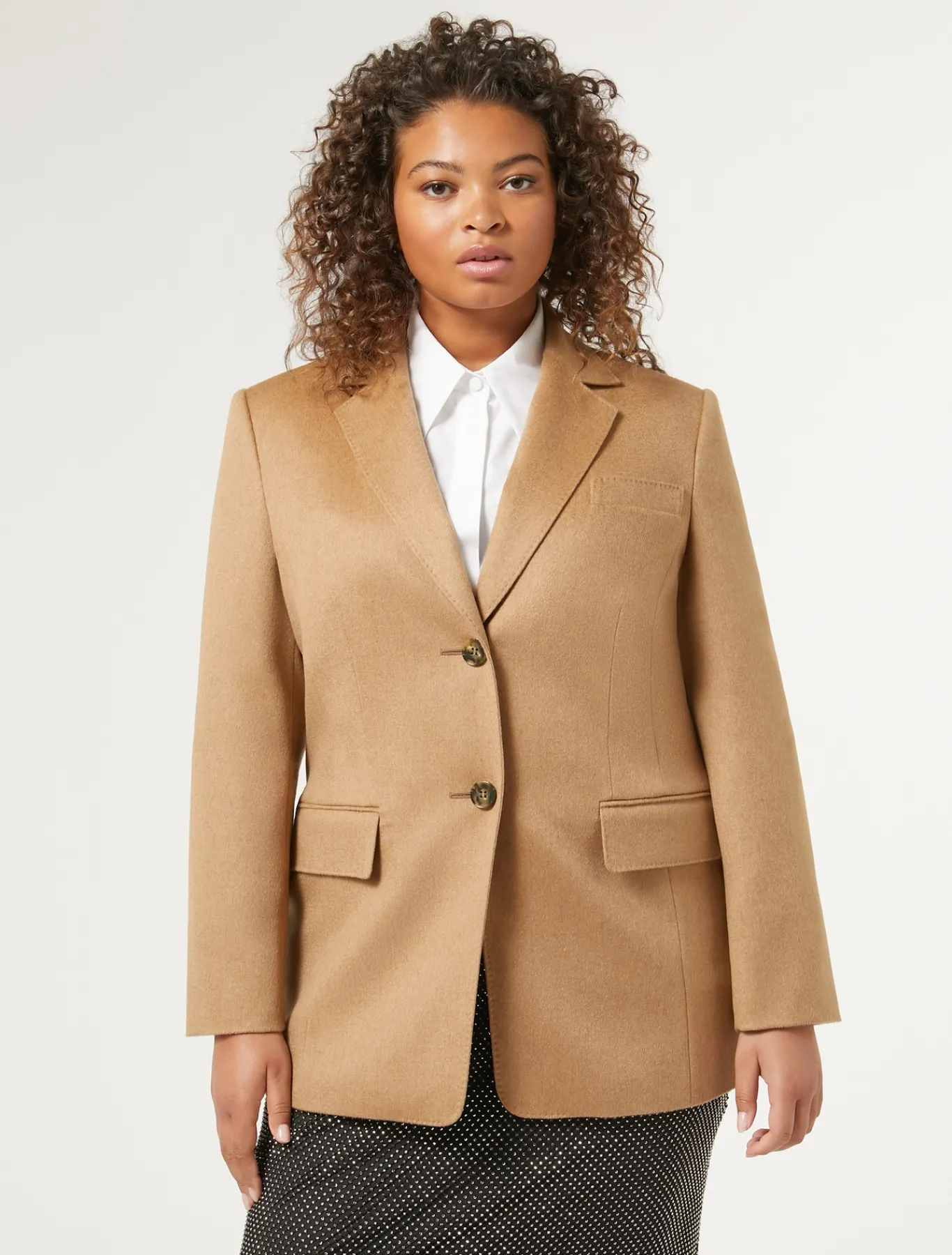 Marina Rinaldi Veste blazer en chameau POILDECHAMEAU New