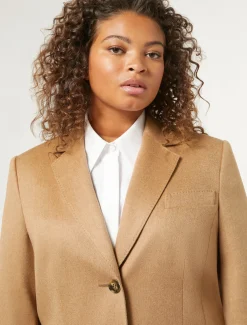 Marina Rinaldi Veste blazer en chameau POILDECHAMEAU New