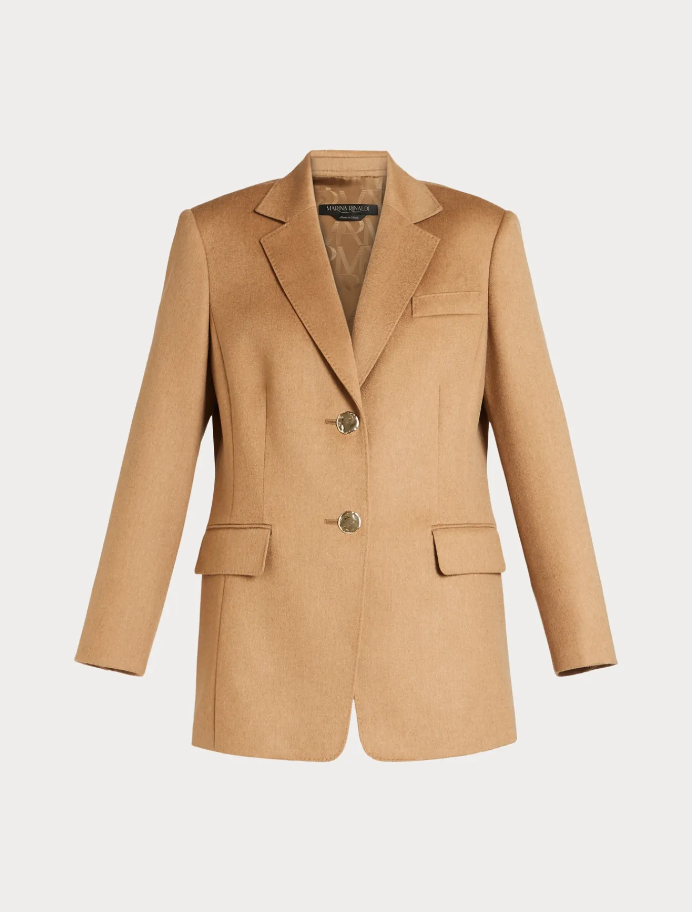 Marina Rinaldi Veste blazer en chameau POILDECHAMEAU New