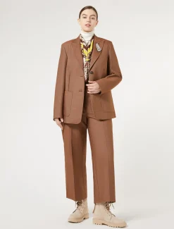 Marina Rinaldi Veste blazer en coton BRONZE New