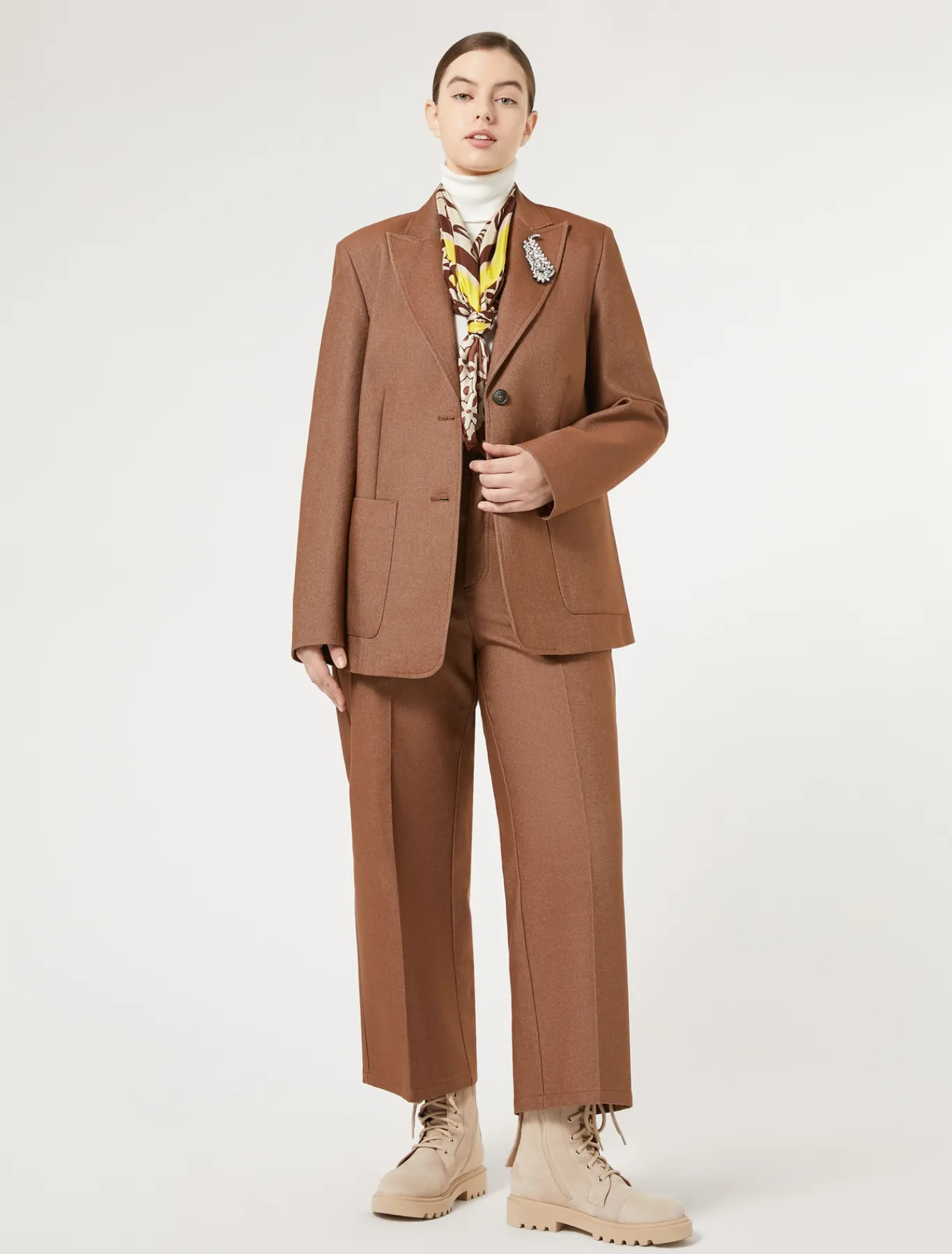 Marina Rinaldi Veste blazer en coton BRONZE New