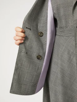 Marina Rinaldi Veste blazer en laine foulée NOIRBLANC New