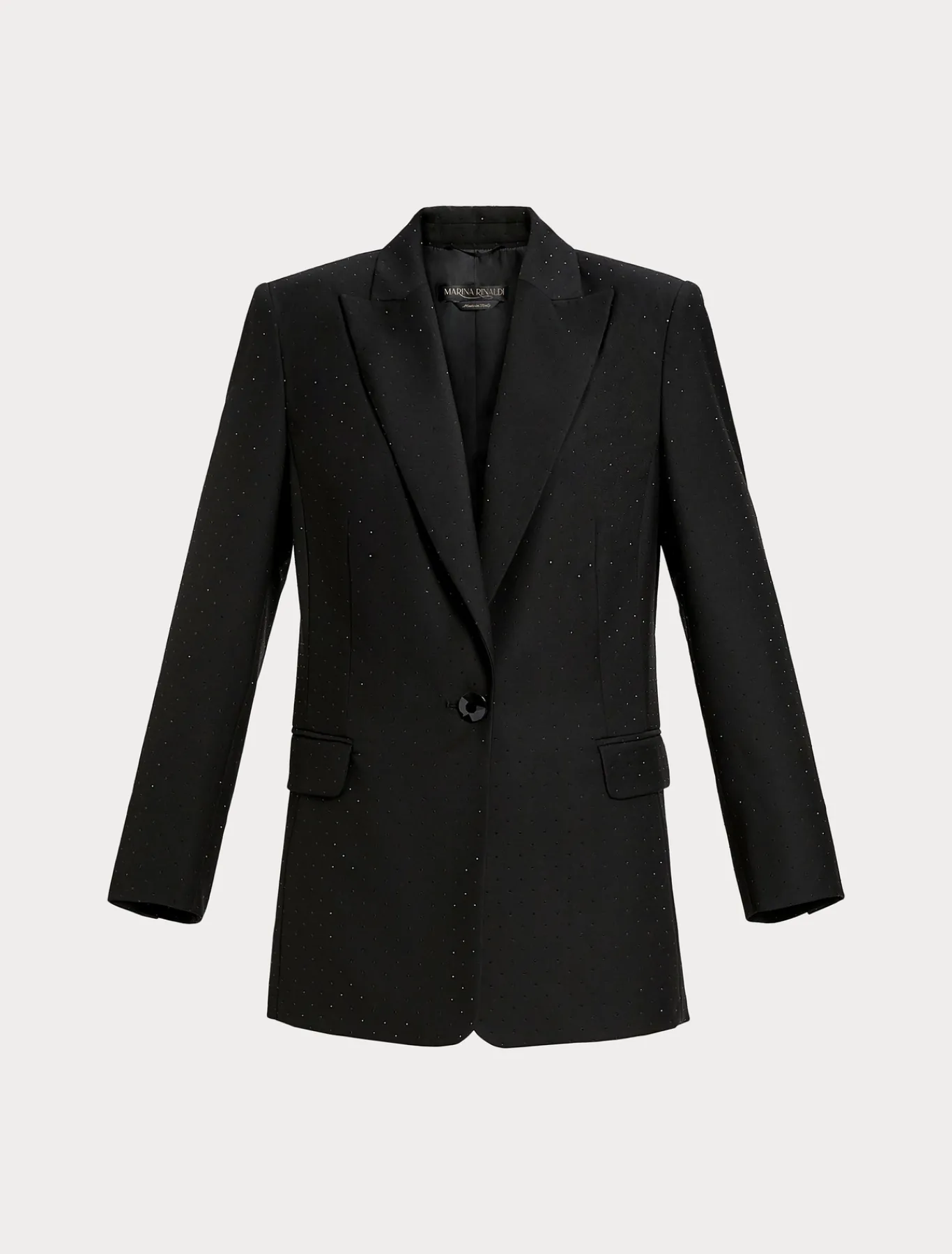 Marina Rinaldi Veste blazer en levantine avec strass NOIR Discount