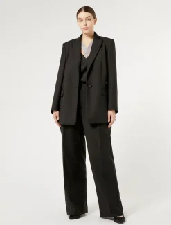 Marina Rinaldi Veste blazer en levantine avec strass NOIR Discount