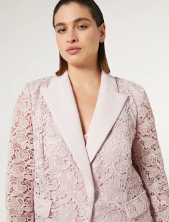 Marina Rinaldi Veste blazer en macramé lamé ROSE New