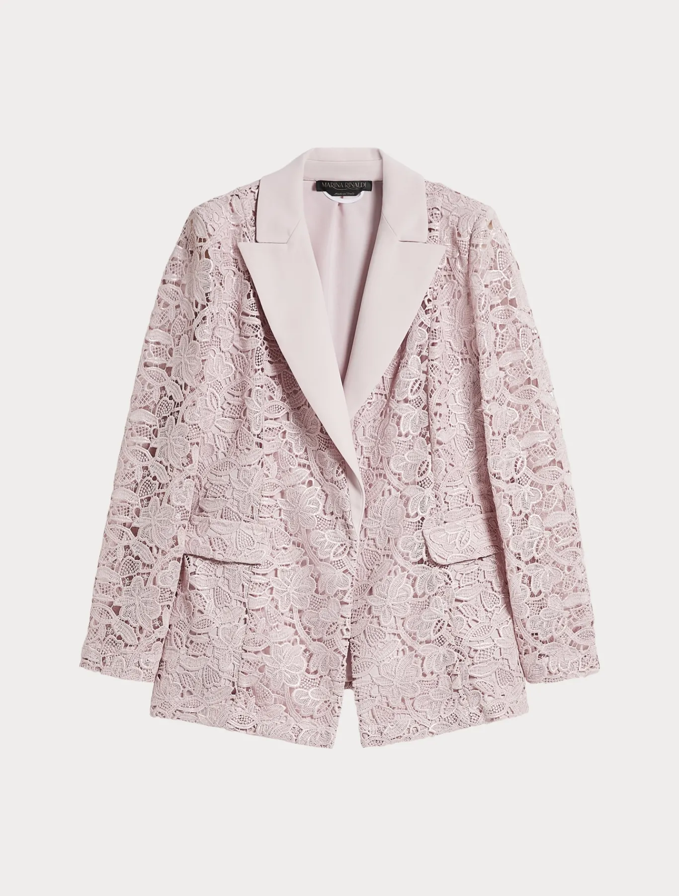 Marina Rinaldi Veste blazer en macramé lamé ROSE New
