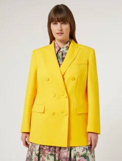 Marina Rinaldi Veste blazer en toile de coton SOLEIL New