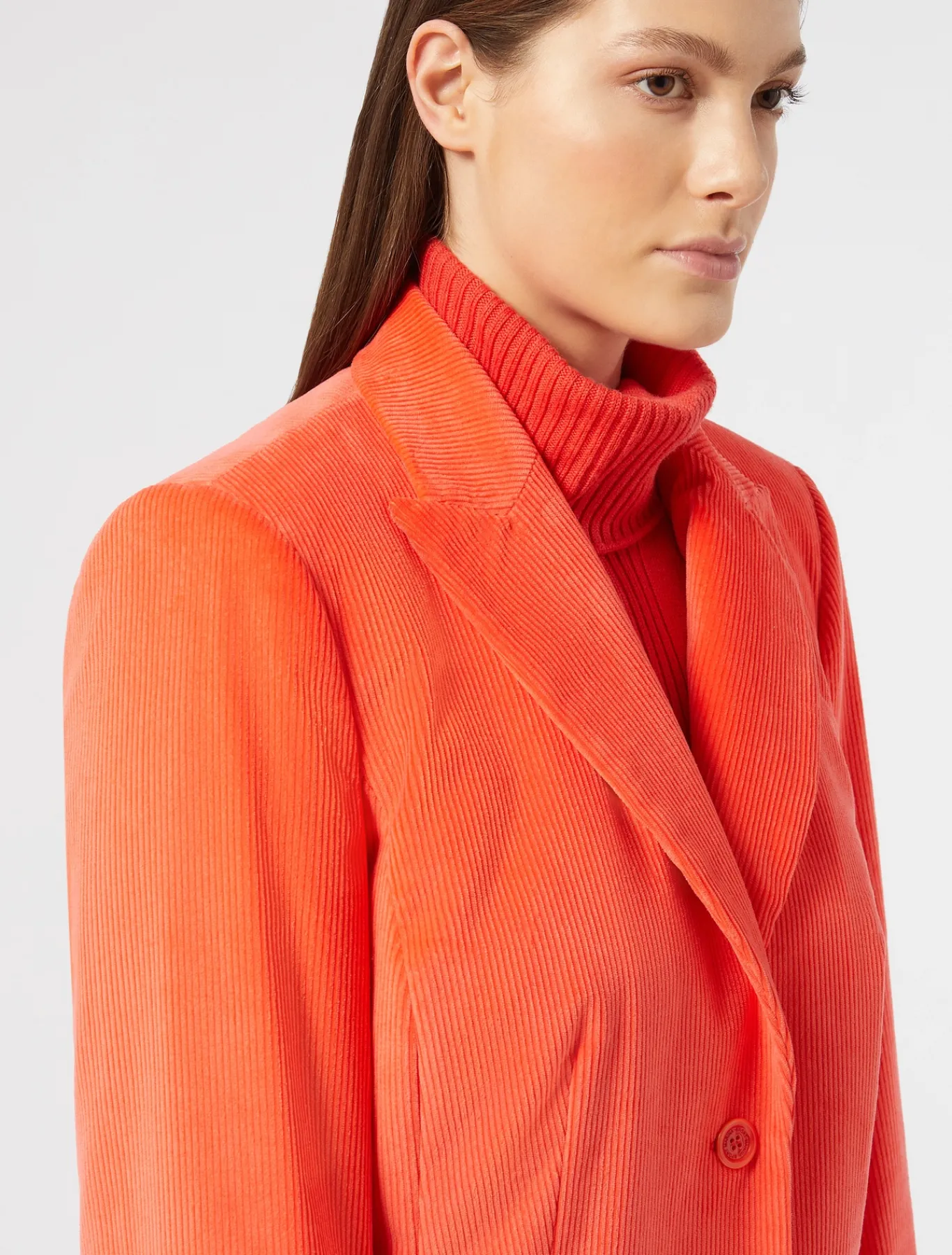 Marina Rinaldi Veste blazer en velours CORAIL Clearance