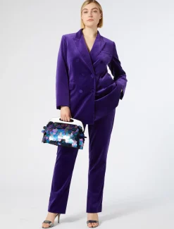 Marina Rinaldi Veste blazer en velours VIOLET Fashion