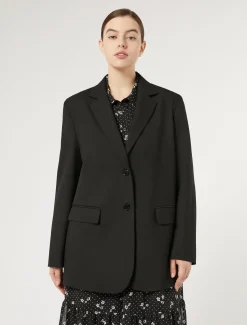 Marina Rinaldi Veste blazer en viscose mélangée NOIR Best