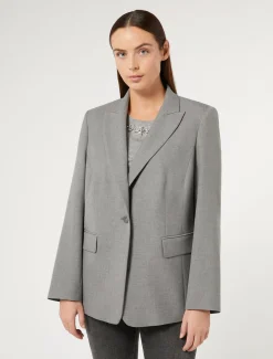 Marina Rinaldi Veste blazer en viscose mélangée GRISMOYEN New