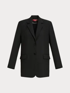 Marina Rinaldi Veste blazer en viscose mélangée NOIR Best