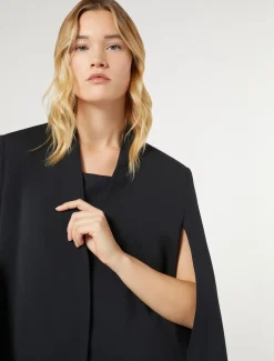 Marina Rinaldi Veste cape en cady BLEUMARINE Sale