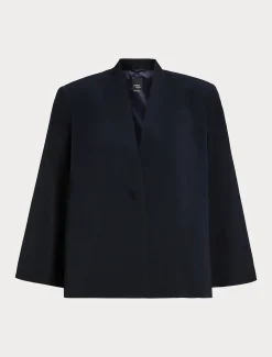 Marina Rinaldi Veste cape en cady BLEUMARINE Sale