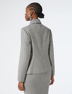 Marina Rinaldi Veste en batavia de laine stretch NOIRBLANC Discount