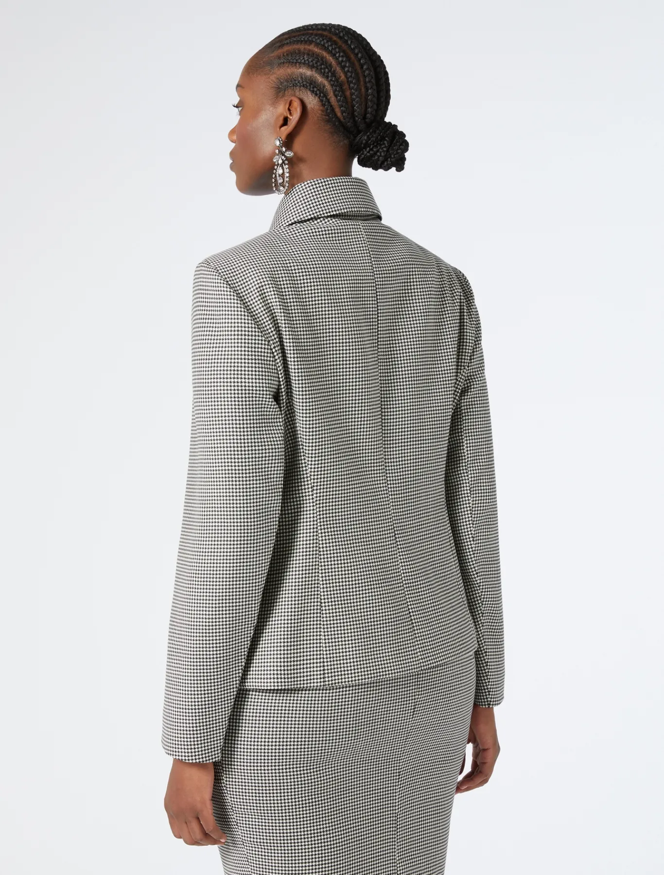 Marina Rinaldi Veste en batavia de laine stretch NOIRBLANC Discount