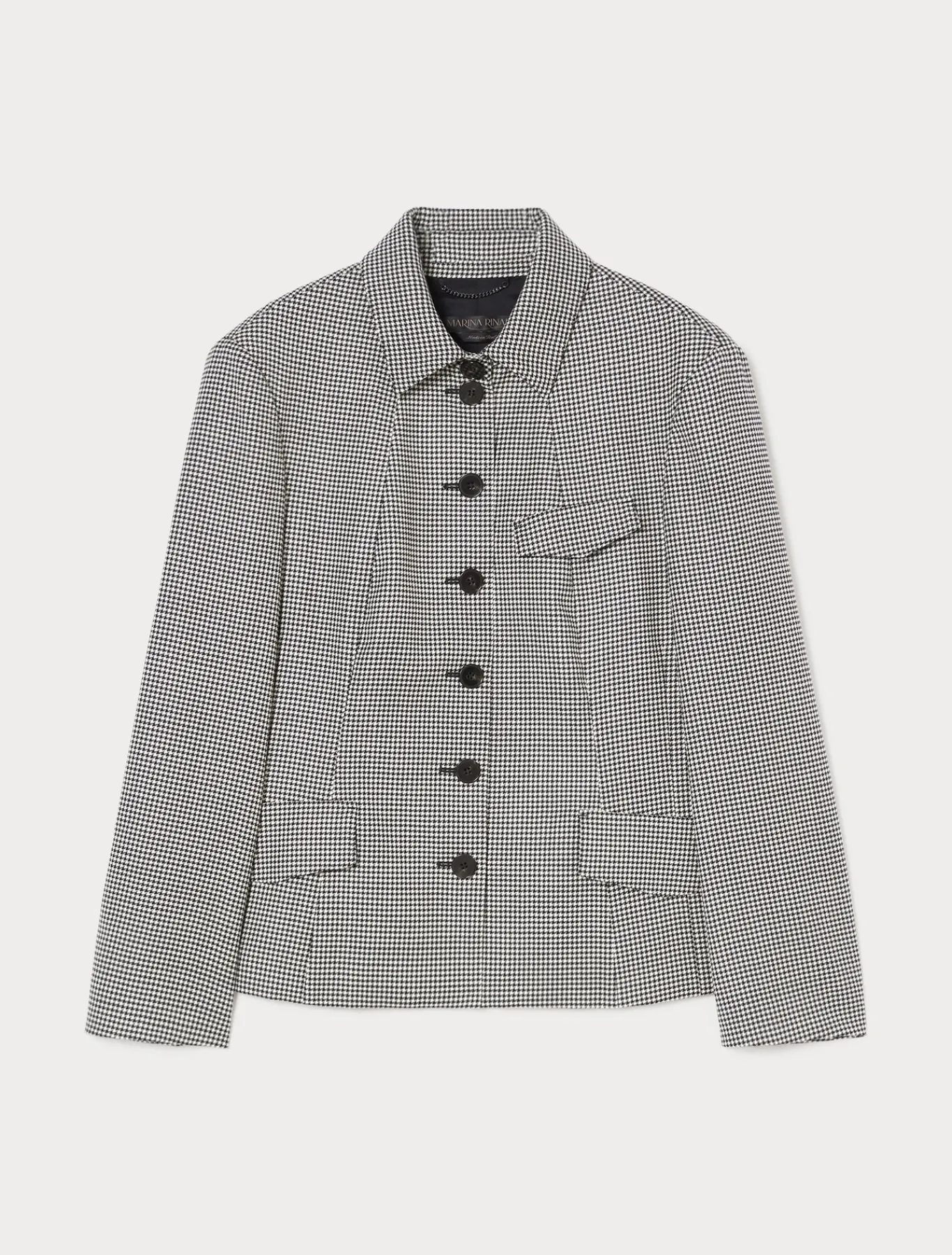 Marina Rinaldi Veste en batavia de laine stretch NOIRBLANC Discount