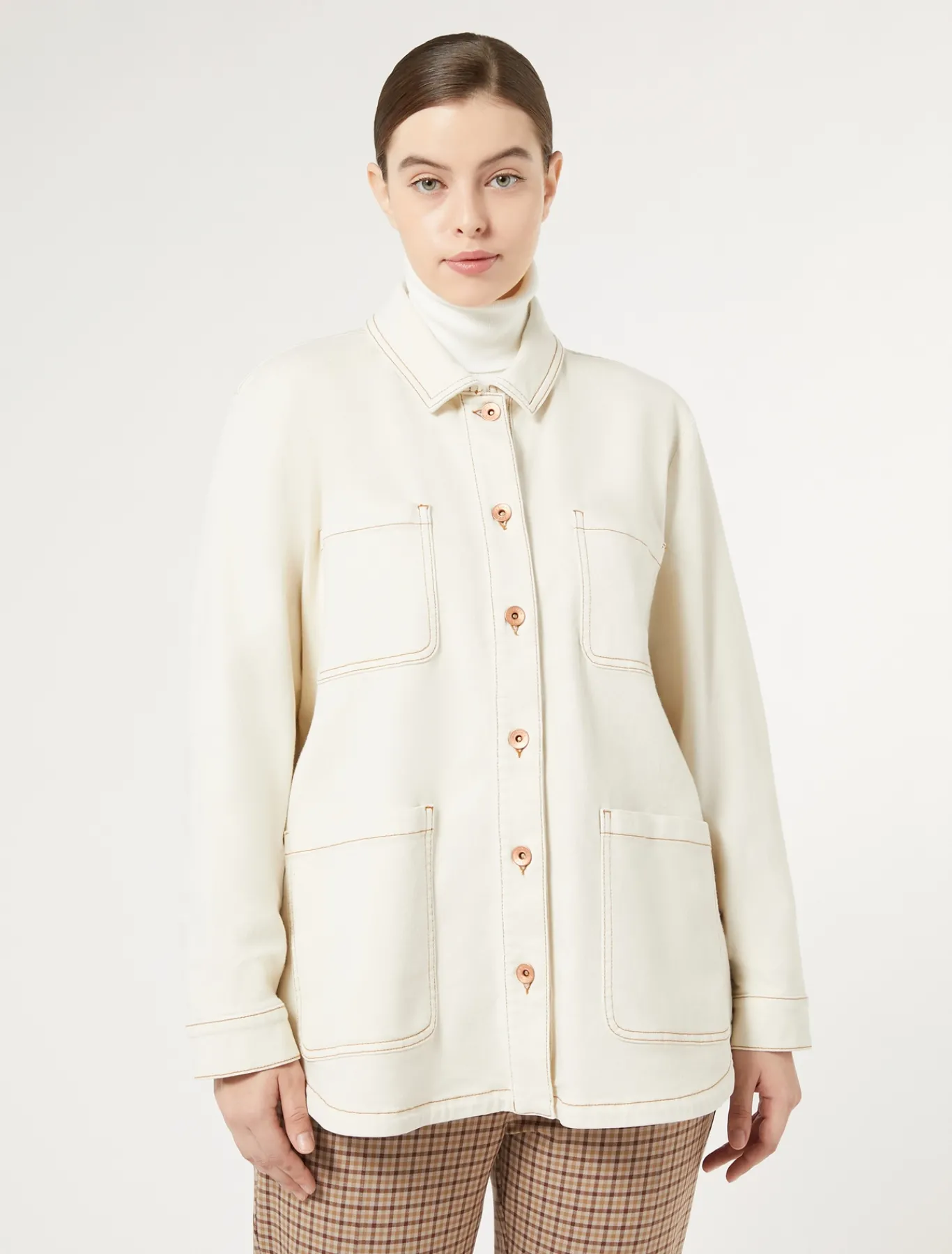 Marina Rinaldi Veste en bull de coton IVOIRE Hot