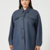 Marina Rinaldi Veste en bull de coton mélangé BLEUJEANS Best