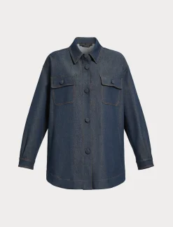 Marina Rinaldi Veste en bull de coton mélangé BLEUJEANS Best
