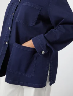Marina Rinaldi Veste en bull de coton stretch BLEUDECHINE Online