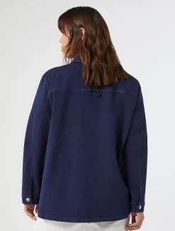 Marina Rinaldi Veste en bull de coton stretch BLEUDECHINE Online