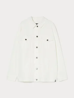Marina Rinaldi Veste en bull de coton stretch BLANC Fashion