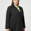 Marina Rinaldi Veste en crêpe de satin de laine NOIR Clearance