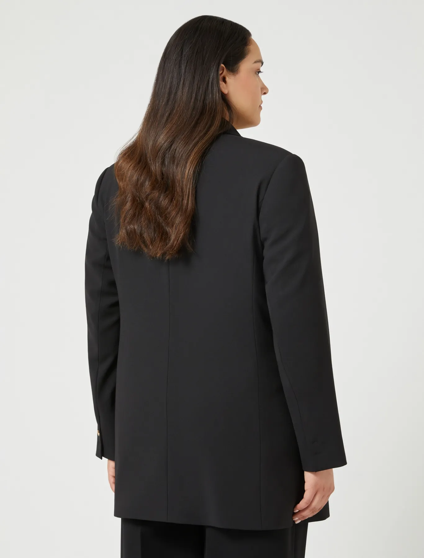 Marina Rinaldi Veste en crêpe de satin de laine NOIR Clearance