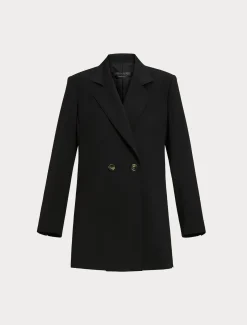 Marina Rinaldi Veste en crêpe de satin de laine NOIR Clearance