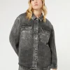 Marina Rinaldi Veste en denim de coton NOIR Best