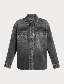 Marina Rinaldi Veste en denim de coton NOIR Best
