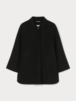 Marina Rinaldi Veste en double de laine et cachemire NOIR Outlet