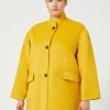 Marina Rinaldi Veste en double laine MOUTARDE Best