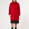 Marina Rinaldi Veste en double laine ROUGE New