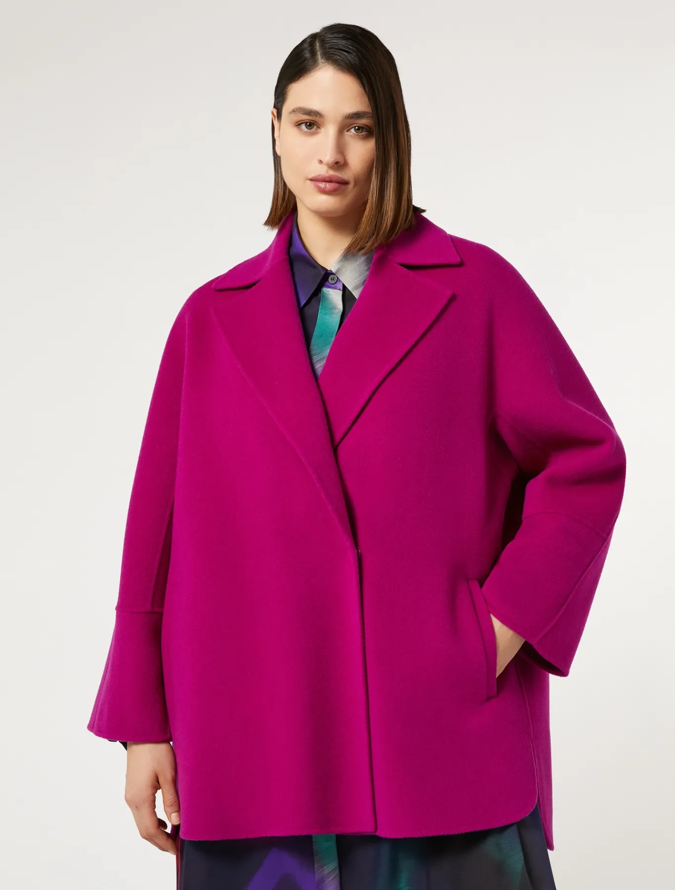 Marina Rinaldi Veste en double laine CYCLAMEN Outlet